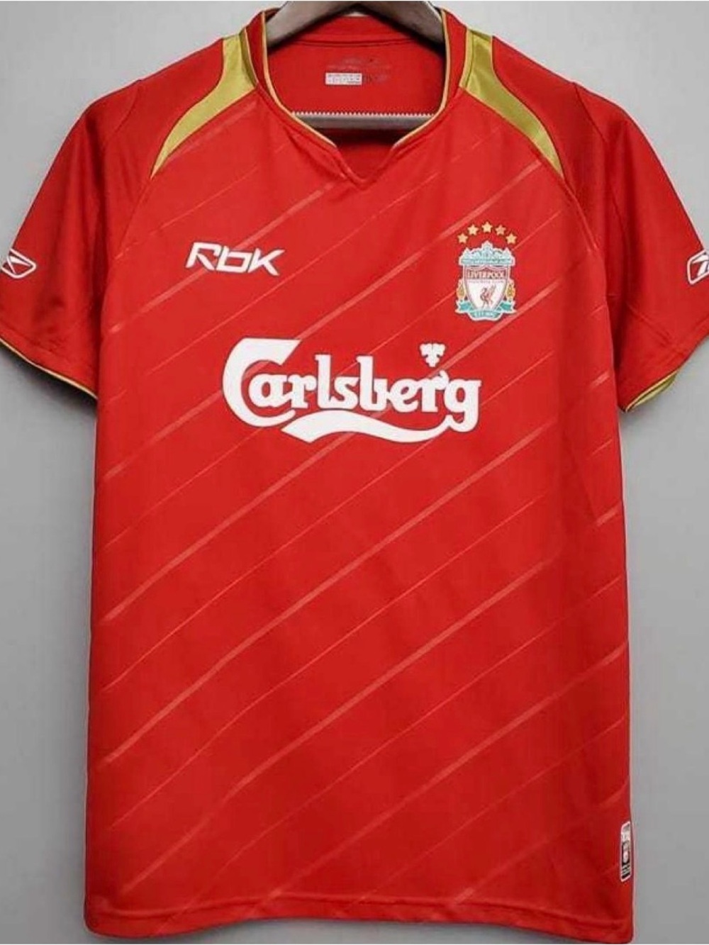 Reebok Liverpool FC Red Home Jersey with Carlsberg Logo